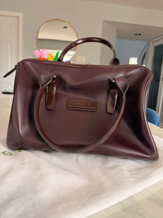 Longchamp Handbags - Longchamp Derby Verni Handle Bag